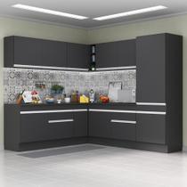 Armário De Cozinha Completa De Canto Preto/branco