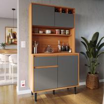 Armário de Cozinha Completa Easy Movelove Lukaliam Móveis 4 Portas 1 Gaveta Cozinha Compacta Organizador