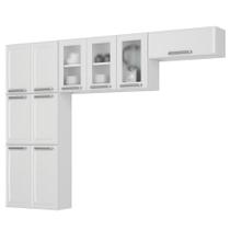 Armário de Cozinha Completa Itatiaia Luce 245cm em Aço Branca