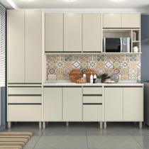 Armário de Cozinha Completa Linea 270cm Nicho p/ Microondas Armário de Cozinha Completa Linea 270cm Nicho p/ Microondas