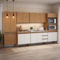 Armário de Cozinha Completa Modulada 6 peças 3,60m Essenza Móvel na Caixa