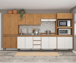 Armário de Cozinha Completa Modulada com Basculante 6 peças 3,60m Essenza Móvel na Caixa Armário de Cozinha Completa Modulada com Basculante 6 peças 3,60m Essenza Móvel na Caixa