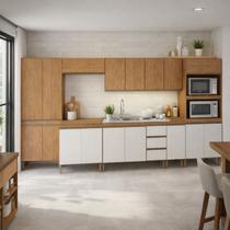 Armário de Cozinha Completa Modulada com Basculante 8 peças 4m Essenza Móvel na Caixa Armário de Cozinha Completa Modulada com Basculante 8 peças 4m Essenza Móvel na Caixa