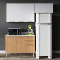 Armário de Cozinha Completa Modulada Reta 5 Peças 180cm CZ1102 Dália Tecnomóbili Armário de Cozinha Completa Modulada Reta 5 Peças 180cm CZ1102 Dália Tecnomóbili