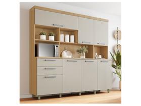 Armário de Cozinha Completa Nesher Nobreza com Balcão 7 Portas 2 Gavetas 100% MDF