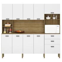 Armário de Cozinha Completo 10 Portas Sófia Freijó Supremo Armário de Cozinha Completo 10 Portas Sófia Freijó Supremo