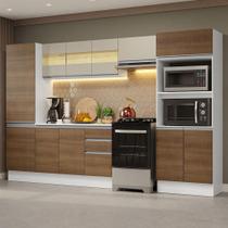 Armário de Cozinha Completo 100% MDF 300cm Branco/rustic Armário de Cozinha Completo 100% MDF 300cm Branco/rustic