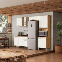 Armário de Cozinha Completo com Balcão 261x208cm Fit Nicioli Armário de Cozinha Completo com Balcão 261x208cm Fit Nicioli