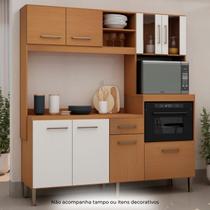 Armário de Cozinha Completo Compacto Helena 1,86m 100% MDF 0268 Genialflex Armário de Cozinha Completo Compacto Helena 1,86m 100% MDF 0268 Genialflex