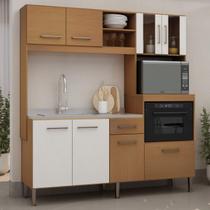 Armário de Cozinha Completo Compacto Helena 1,86m 100% MDF 0268 Genialflex