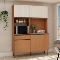 Armário de Cozinha Completo Compacto Marina 1,40m 100% MDF 0341F Genialflex