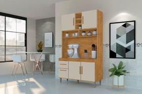 Armário de Cozinha CR 4 Portas + 2 Gavetas Cor Branco