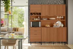 Armário de Cozinha de 1,80 Completo kit com Balcão Viena Lukaliam