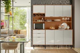 Armário de Cozinha de 1,80 Completo kit com Balcão Viena Lukaliam Armário de Cozinha de 1,80 Completo kit com Balcão Viena Lukaliam