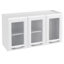 Armário de Cozinha de Aço Aéreo Triplo Telasul Topázio Branco