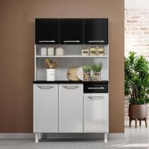 Armário De Cozinha De Aço Kit Triplo 105cm Rose Smart Branco