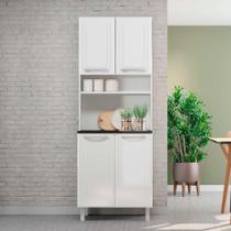 Armário de Cozinha de Aço Paneleiro Duplo Telasul 4 Portas Topázio Branco - Telasul