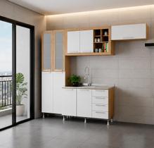 Armário de Cozinha Ditália Aspen 4 Peças Cv/Br A101