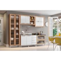 Armário de Cozinha Ditália Aspen 5 Peças Carvalh/Br A10 cozy