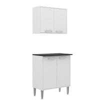 Armário de Cozinha e Balcão com 2 Portas Xangai Multimóveis Branco Armário de Cozinha e Balcão com 2 Portas Xangai Multimóveis Branco