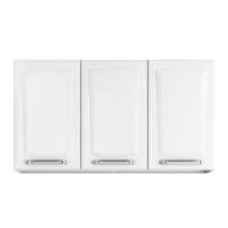 Armário De Cozinha E Lavanderia Com 3 Portas Aéreo Modulo Suspenso Itatiaia Aço Tarsila 0,80m Branco Branco
