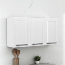 Armário de Cozinha em Aço 3 Portas 105cm Florença Itatiaia Branco Armário de Cozinha em Aço 3 Portas 105cm Florença Itatiaia Branco