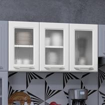 Armário de Cozinha em Aço Aéreo Triplo Topázio