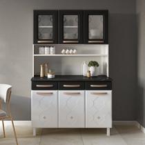 Armário de Cozinha em Aço Triplo 6 Portas 3 Gavetas Mirage New