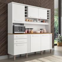 Armário de Cozinha Espanha 6 Portas 2 Gavetas Branco - Pnr Móveis