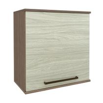 Armário de Cozinha Evolution Plus Aéreo 60cm 1 Porta Tannat/Legno Crema Batrol