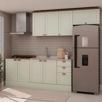 Armário De Cozinha Genialflex Iluminata 4 Peças Verde Mint