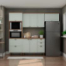 Armário de Cozinha Genialflex Iluminata Aéreo 70 Cm Hortelã Armário de Cozinha Genialflex Iluminata Aéreo 70 Cm Hortelã