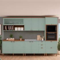 Armário De Cozinha Genialflex Iluminata Luna Verde Mint Armário De Cozinha Genialflex Iluminata Luna Verde Mint