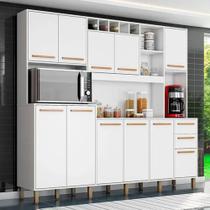 Armario de Cozinha Grande 11 Portas com pés PETRA - Armario de Cozinha Grande 11 Portas com pés PETRA -