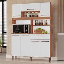 Armário de Cozinha Icaraí 100% MDF Tuboarte 7 Portas e 1 Gaveta