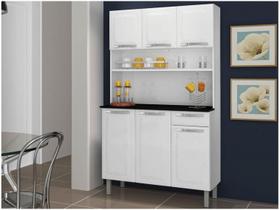 Armário de Cozinha Kit Compacta Itatiaia Rose Aço 6 Portas 1 Gaveta