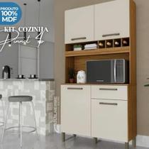 Armário de Cozinha Kit Pinot 04 PTS 01 Gavetas Armário de Cozinha Kit Pinot 04 PTS 01 Gavetas