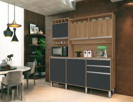 Armario de Cozinha Kit Smart 6 Moderno Resistente OffWhite
