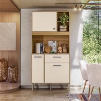 Armário de Cozinha Kits Zen 3 Portas 1 Gaveta Freijó/Soft - Kits Paraná