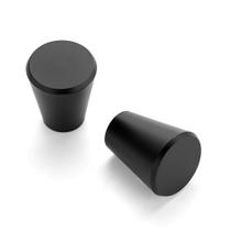 Armário de cozinha Knobs Ravinte, pacote com 10, preto fosco, 1,9 cm