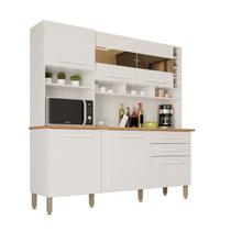 Armário De Cozinha MDF 8 Portas 2 Gavetas Antonela Com Espelho - Imop