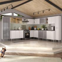 Armário de Cozinha Modulada 12 Pçs com Balcão de Pia Siena Multimóveis MP2240