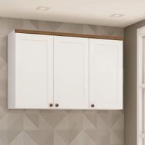 Armário de Cozinha Modulada Aéreo 1,20m 3 Portas 1531 Iluminata 100% MDF Genialflex Armário de Cozinha Modulada Aéreo 1,20m 3 Portas 1531 Iluminata 100% MDF Genialflex