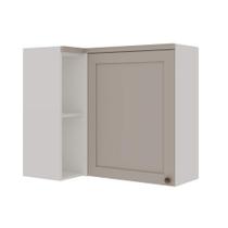 Armário de Cozinha Modulada Aéreo de Canto 93x52,5cm 1511 Iluminata 100% MDF Genialflex Armário de Cozinha Modulada Aéreo de Canto 93x52,5cm 1511 Iluminata 100% MDF Genialflex