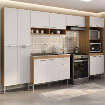 Armário de Cozinha Modulada com Gabinete de Pia 5 Pçs Paris Multimóveis MP2222