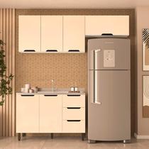 Armário de Cozinha Modulada Completa 3 Peças 200cm Sem Tampo 250051 Meena Politorno Móveis Armário de Cozinha Modulada Completa 3 Peças 200cm Sem Tampo 250051 Meena Politorno Móveis
