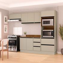 Armário de Cozinha Modulada Completa 4 Peças 270cm Com Tampo 250047 Koya Politorno Móveis Armário de Cozinha Modulada Completa 4 Peças 270cm Com Tampo 250047 Koya Politorno Móveis