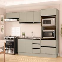Armário de Cozinha Modulada Completa 4 Peças 270cm Sem Tampo 250035 Koya Politorno Móveis Armário de Cozinha Modulada Completa 4 Peças 270cm Sem Tampo 250035 Koya Politorno Móveis
