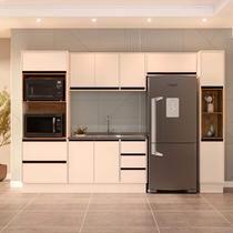 Armário de Cozinha Modulada Completa 5 Peças 306,8cm Sem Tampo 250037 Koya Politorno Móveis