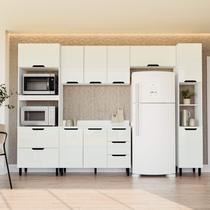 Armário de Cozinha Modulada Completa 5 Peças 310cm Com Tampo 250068 Meena Politorno Móveis